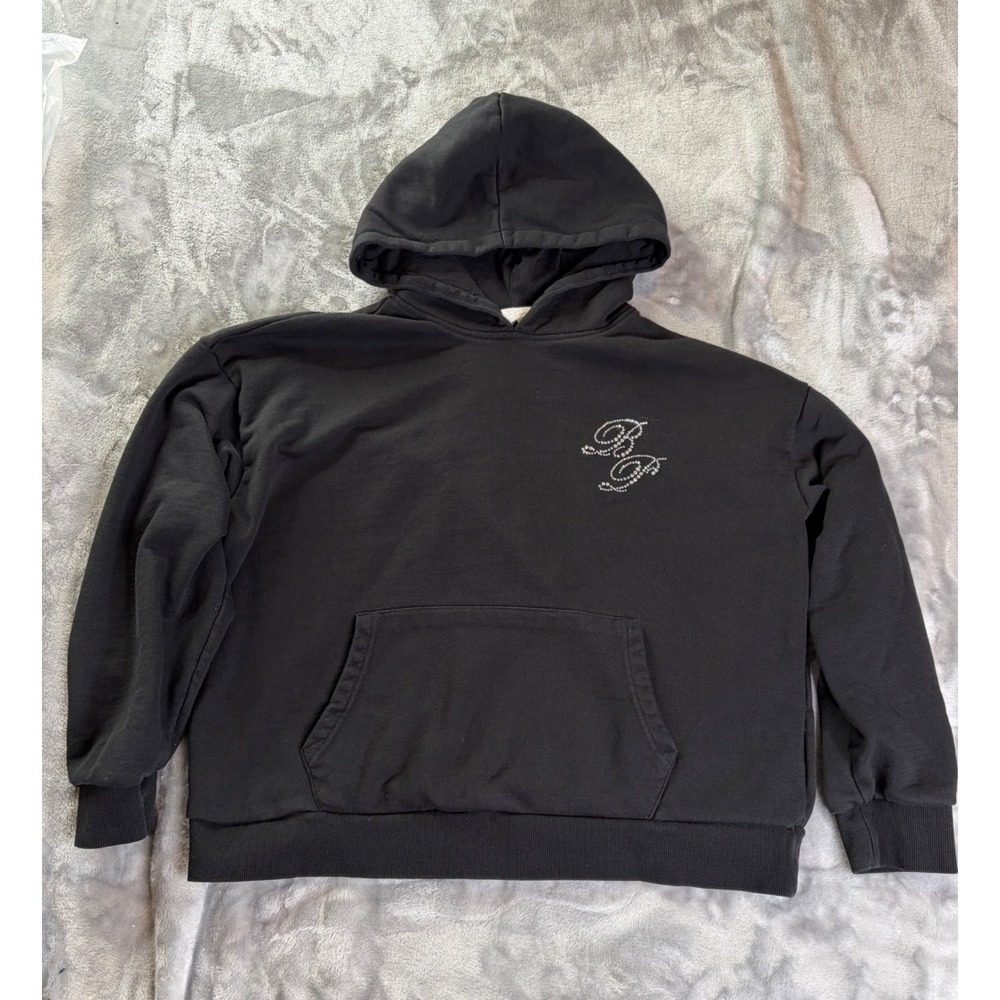 Baby Phat Hoodie X Forever 21 0X Black Crew Neck Long Sleeve RhinestoneY2K Black